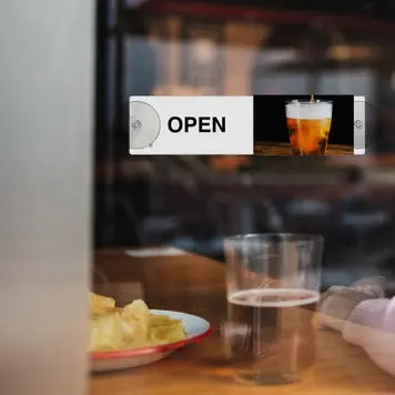 Beer Open & Closed Sliding Door Sign
