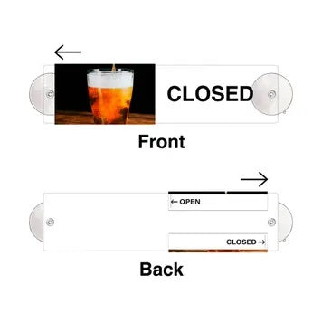 Beer Open & Closed Sliding Door Sign