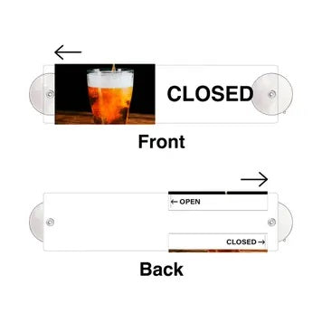 Open & Closed Sliding Door Sign-Beer