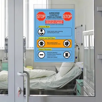 Portrait Window Sign Holders-7" x 11"-10 pieces