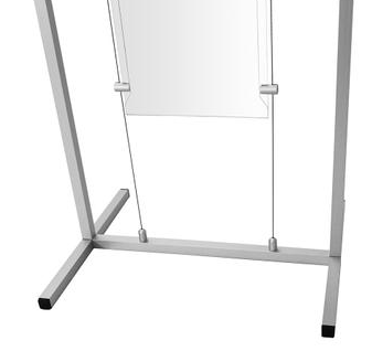 Poster Floor Stand Sign Holder with Cable Hanging System