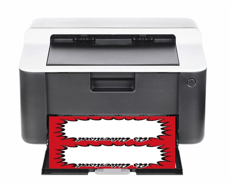 As Advertised Shelf Signs 2 UP Laser Compatible Signs 7"W x 11"H-200 signs