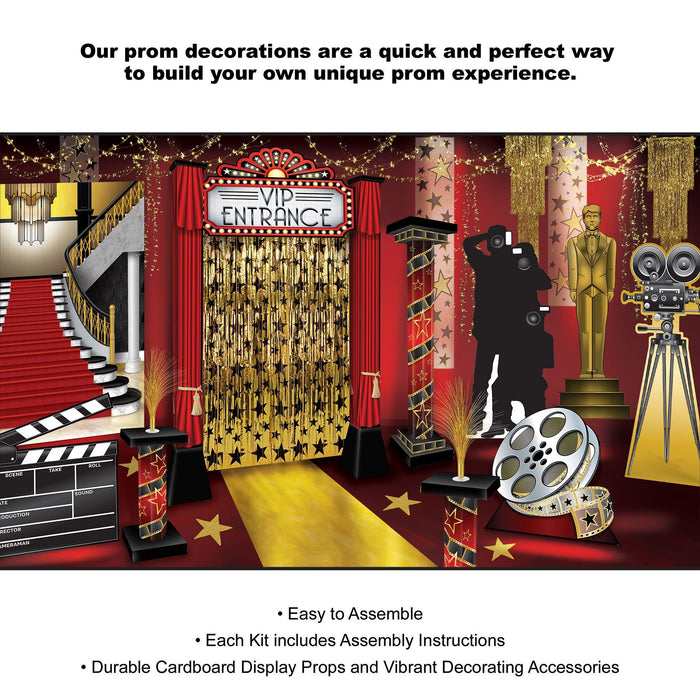 Prom Red Carpet Theme Decor Kit- 38 pieces