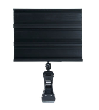 Black Plastic 3 Channel Tag Spring Clips - 4"L x 3 1/4"H-25 pieces