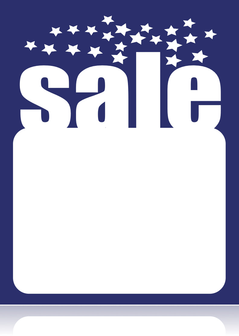 Sale Tags-Price Tags Blue -5 x 7-100 pieces