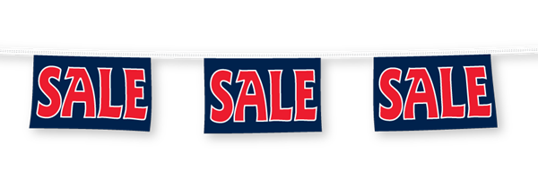Sale Pennant Strings - 10 Pieces