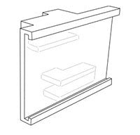Side Insert Label Holders for Peg Hooks- Scan Plates-100pcs