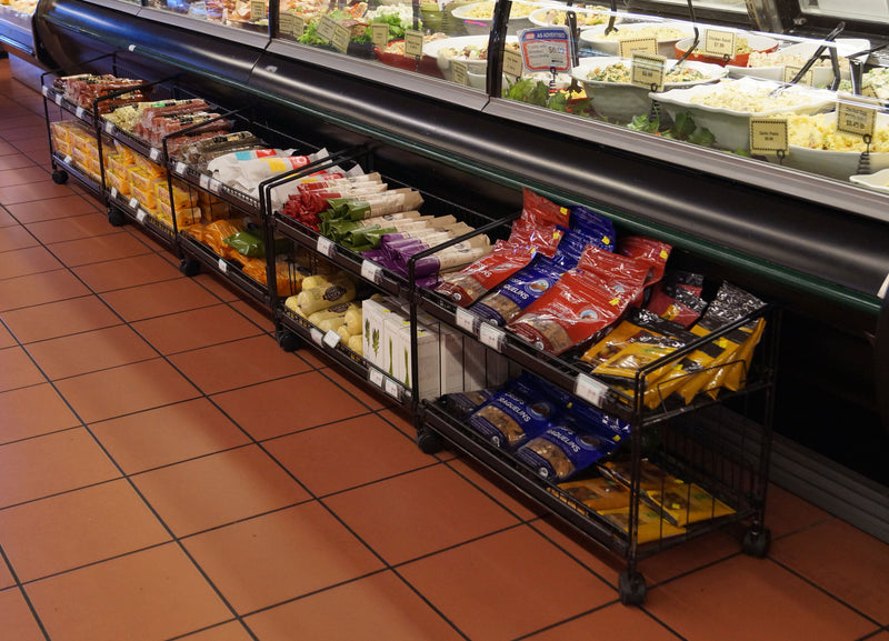 2 Shelf Knee Knocker Display-29"W