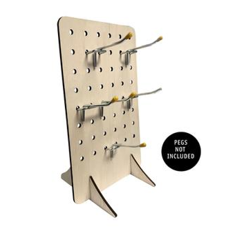 Medium Wooden Pegboard Easel Display Fixtures- 5 pieces