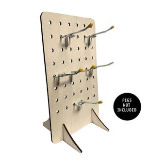 Wooden Pegboard Easel Display Fixtures- 5 pieces