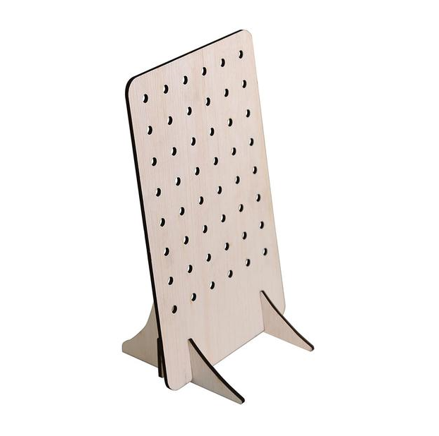 Small Wooden Pegboard Easel Display Fixtures- 5 pieces