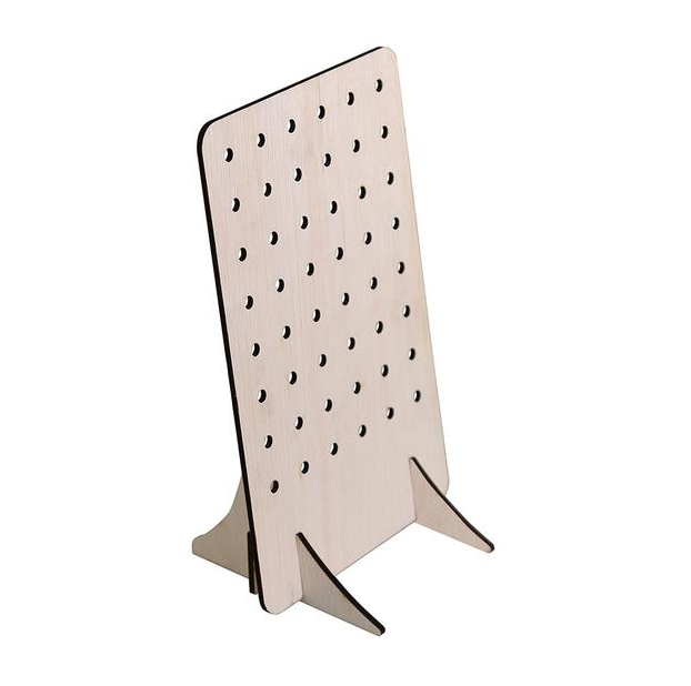 Medium Wooden Pegboard Easel Display Fixtures- 5 pieces
