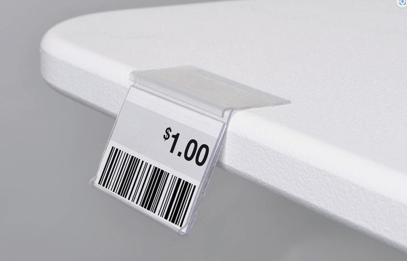 Stick-on Data Strip Price Tag Label Holders 2"- 100 pieces