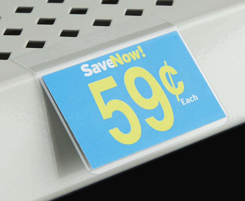 Stick-on Price Tag Label Holders 3"- 100 pieces