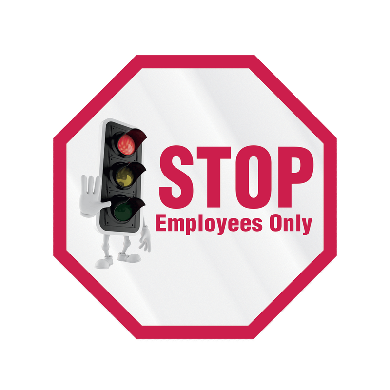 Stop Employees Only Store Policy Signs-2 pieces