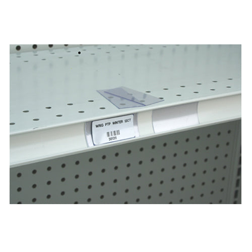 Clear Shelf Channel Strips- 3.5 L x 1.25 H -1000 pieces