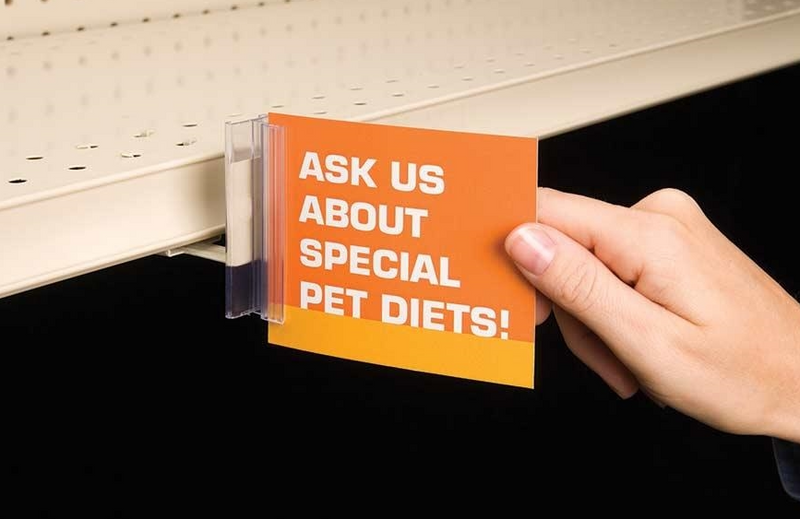 Under-Shelf Mount Super Gripper Sign Holders- Ailse Invaders- 2 pieces