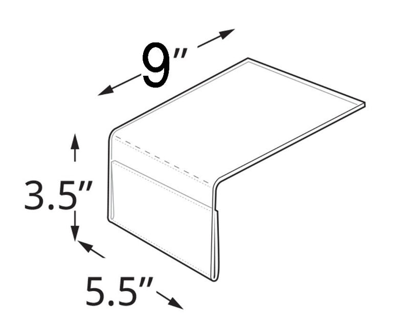 Acrylic Sign Holders for Shelf Edge- 10 pieces