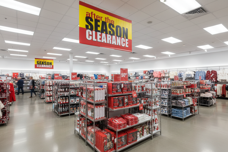 After the Season Clearance Banner In-Store