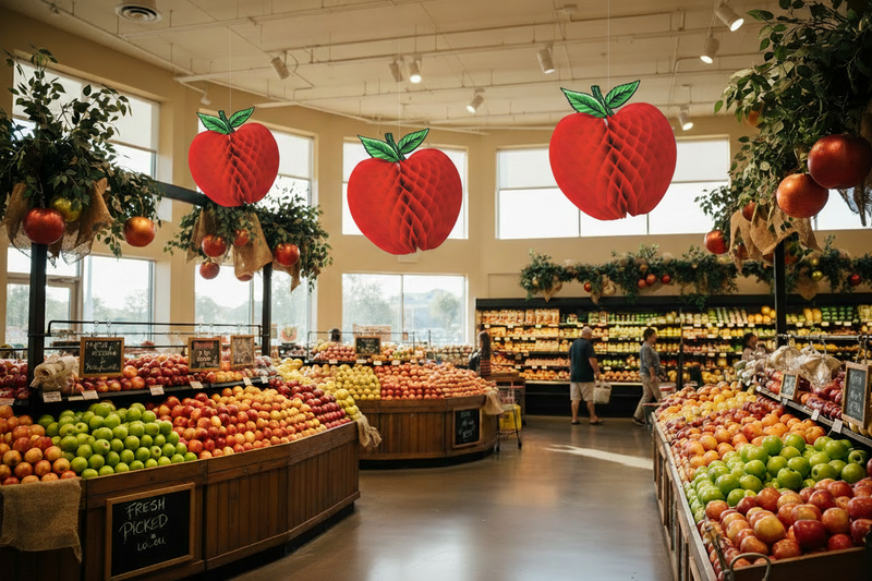 Apple Display Decorations 12-Pack Produce Lifestyle with Product