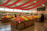 Apple Display Garland 12-Pack Produce Lifestyle with Product