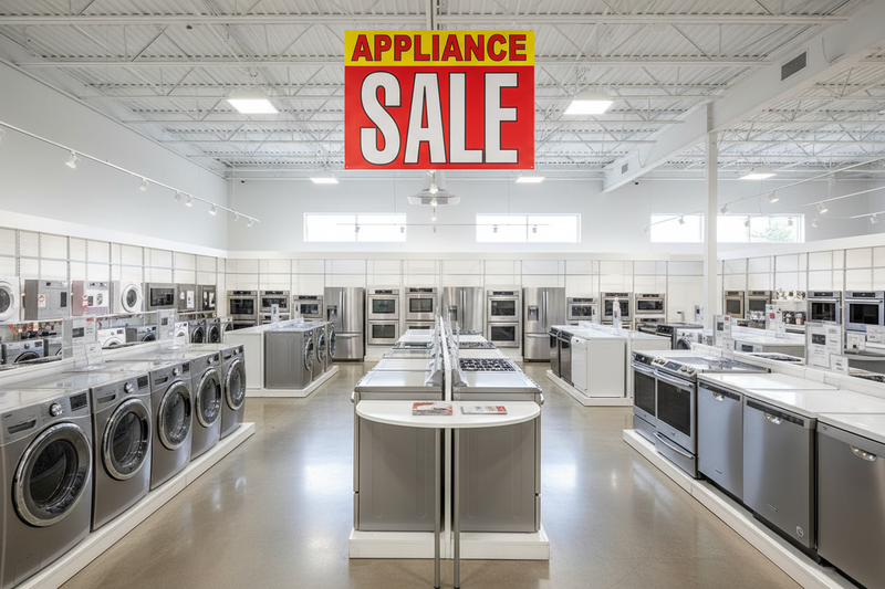 Appliance Sale Banner In-Store with Product Reference