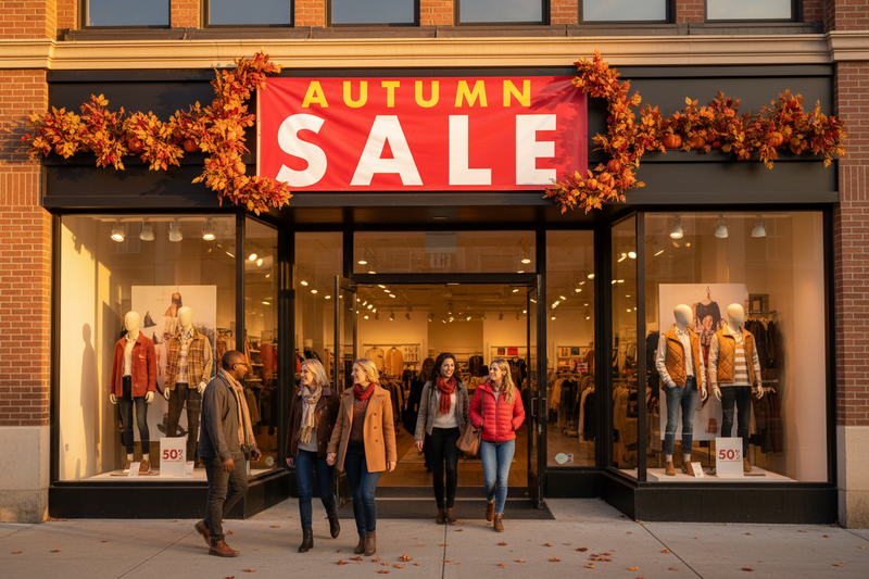Autumn Sale Banner Retail Lifestyle