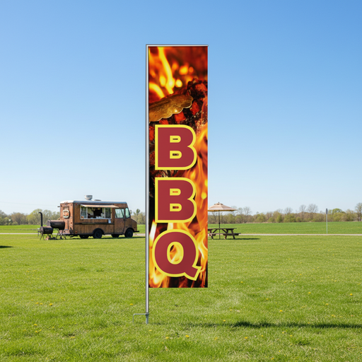 BBQ Feather Flag Square
