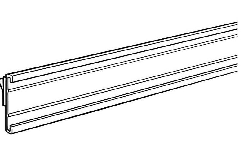 Black C-Channels with Adhesive Back- 48"w x 1.25" H