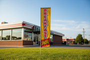 Breakfast Special Feather Flag Kit Lifestyle