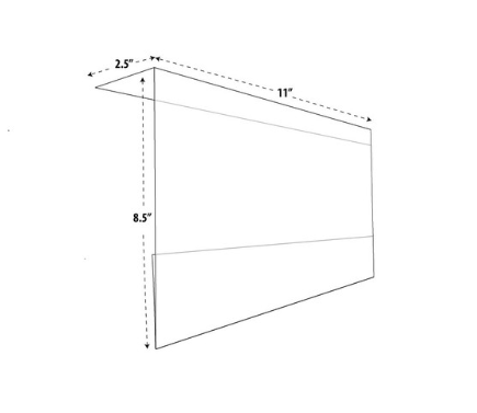 Sign Holders Case Stackers- 11" W x 8.5" H-10 pieces