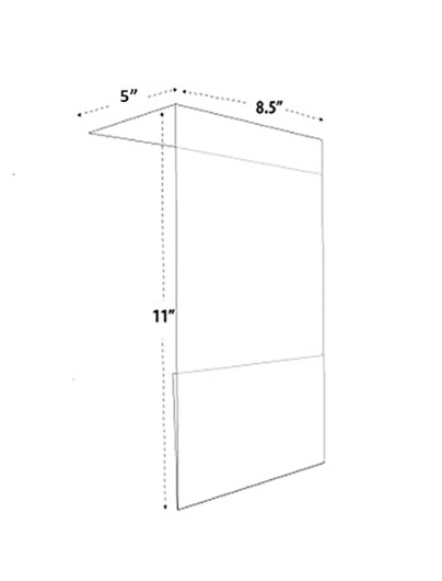 Sign Holders Case Stackers- 8.5" W x 11" H-10 pieces