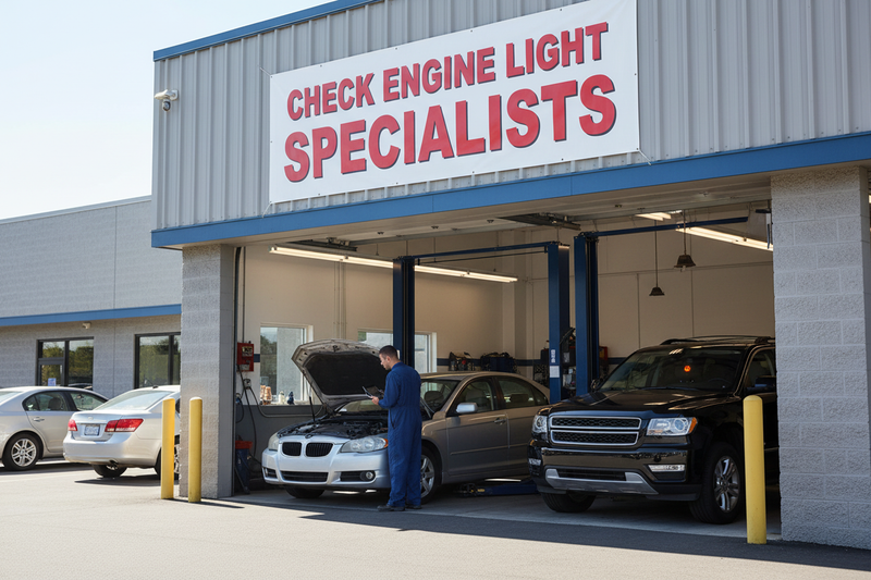 Check Engine Light Specialist Vinyl Banner Auto Shop Lifestyle