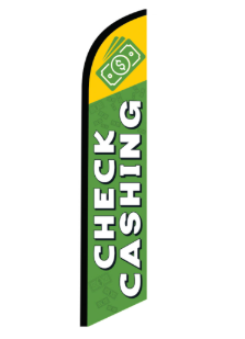 Check Cashing Feather Flag Kit – Green | Feather Flag