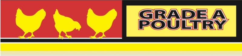 Grade A Poultry Meat Case Dividers-24" Long
