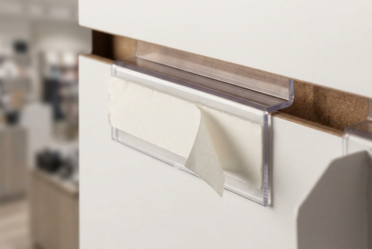 Sign Holders & Shelf Clips Adhesive
