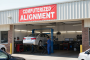 Computerized Alignment Vinyl Banner Auto Shop Lifestyle