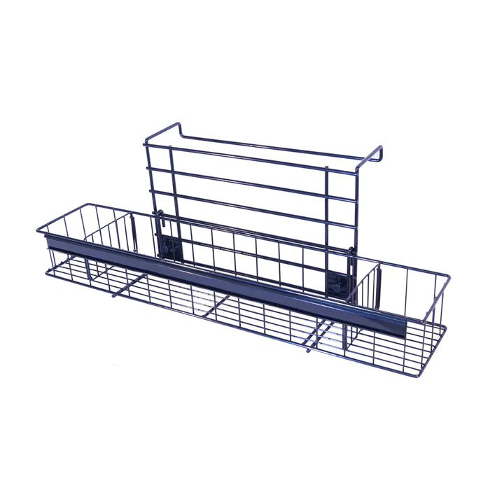 Black Metal 1 Shelf Adjustable Cooler Mount Baskets