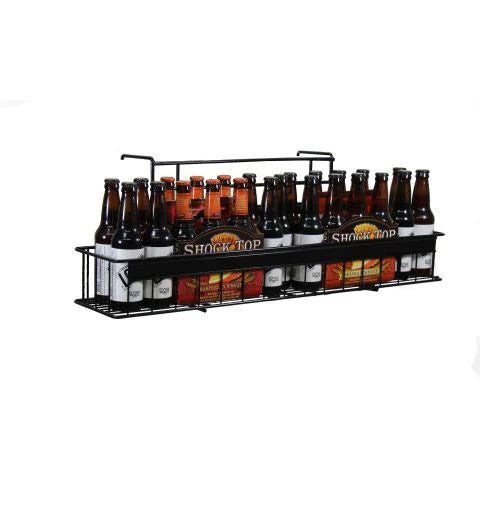 Black Metal 1 Shelf Adjustable Cooler Mount Baskets