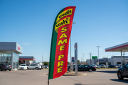 Credit or Cash Same Price Feather Flag Lifestyle