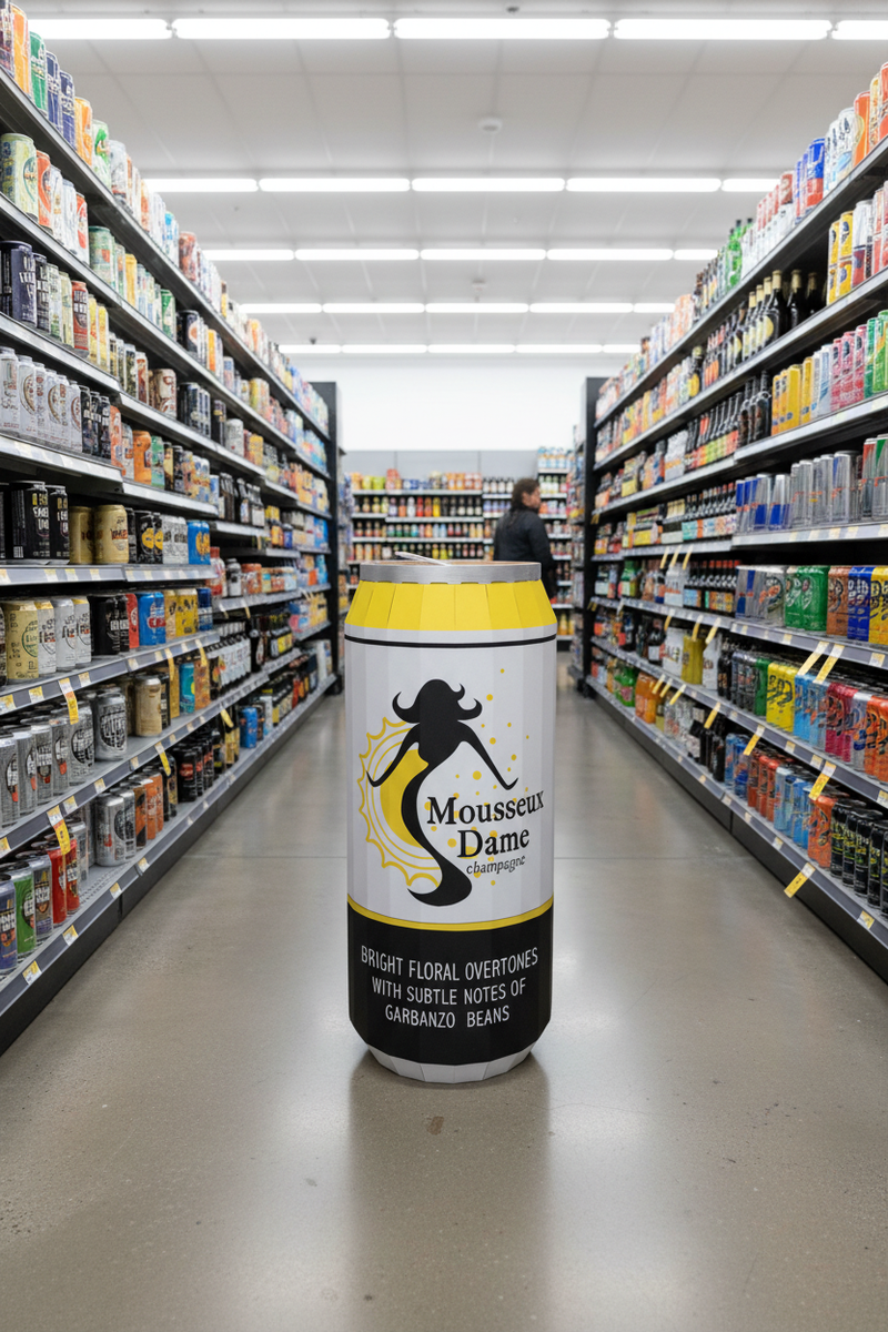 Custom Can Display Standee Beer Aisle Lifestyle