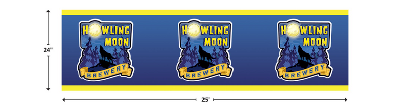 Custom Printed 24"H Paper Base Pallet Wrap-50 rolls