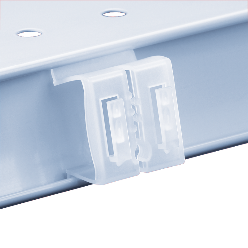 Clear Plastic Double-Duty Shelf Edge Sign Card Holders- 100 pieces