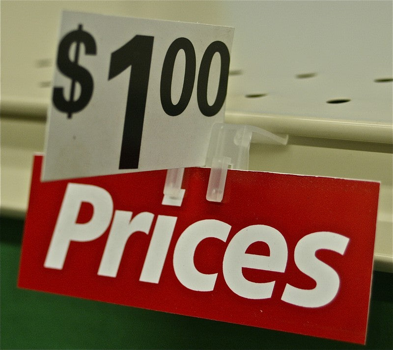 Double-Duty Shelf Edge Sign Card Holders- VALUE PACK