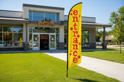 Entrance Feather Flag Lifestyle