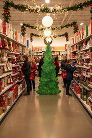 Evergreen Tree Display Prop Retail Lifestyle