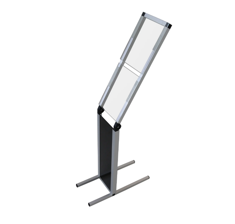 Floor Stand Sign Holder with Two Sign Pockets