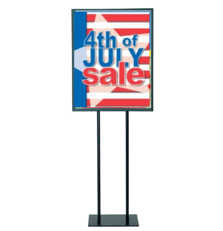 July 4th Sale Posters-Floor Stand Stanchion Signs 22 W x 28 H