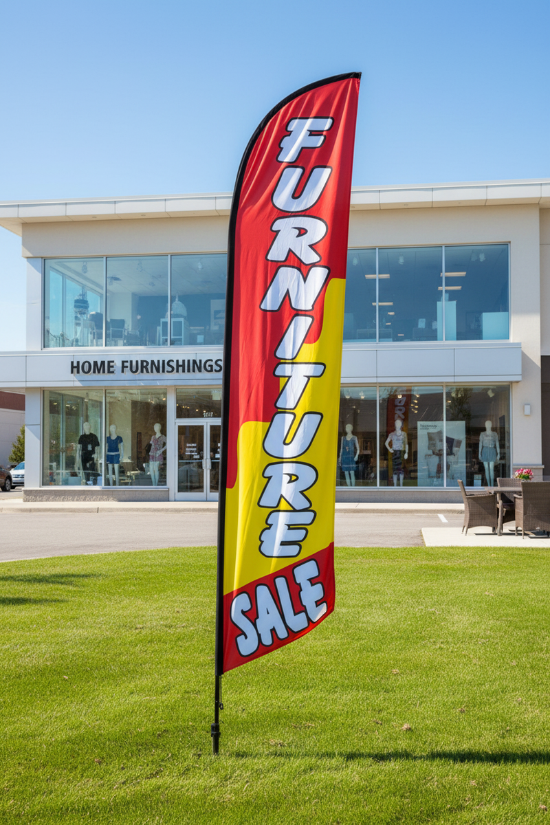 Furniture Sale Feather Flag – Grass Lifestyle
