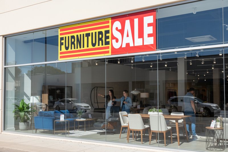 Furniture Sale Vinyl Banner Showroom Lifestyle